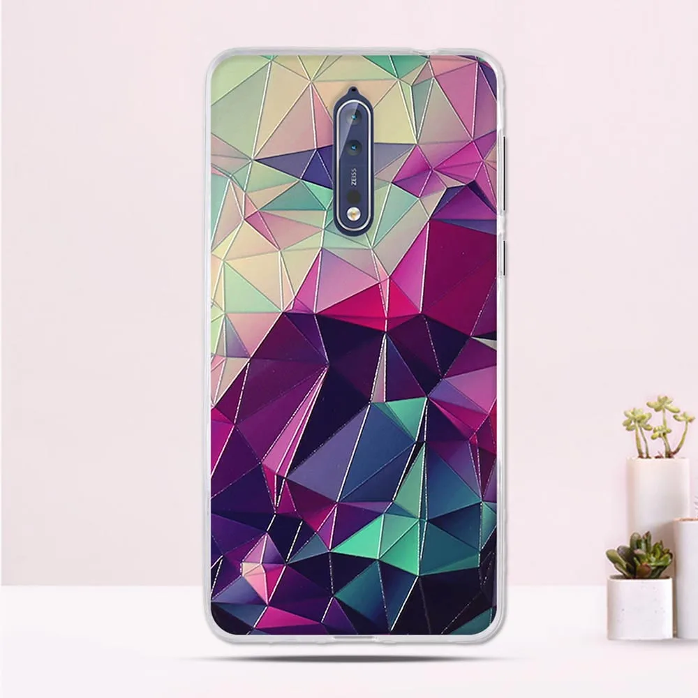 Чехлы для телефонов Nokia 8 чехол с 3D рельефным рисунком чехлы мягкий силиконовый из