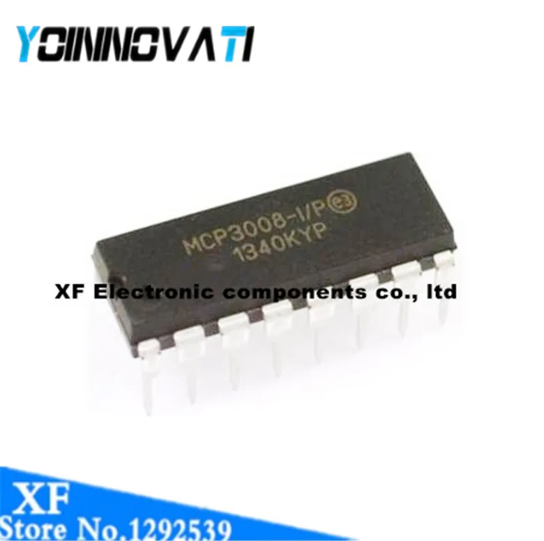2 шт./лот MCP3008 I/P DIP 16 IC лучшего качества|Интегральные схемы| |