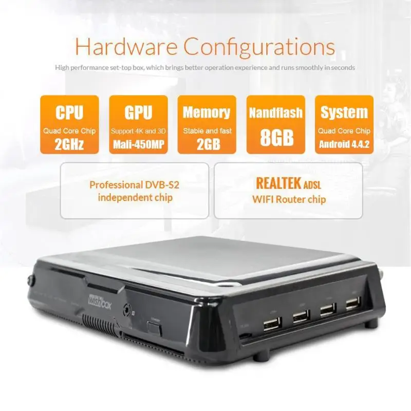 Amlogic S912 Android tv Box 2G ram 8G rom DVB-S2 декодер с ИК-пультом дистанционного управления DVB-S2 декодер, Android Smart tv Box