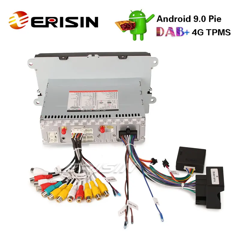 Erisin ES8901V 9 &quotAndroid 0 Автомобильный GPS Satnav 4G DAB + TPMS усилитель для VW Golf MK5 Tiguan T5 Seat Skoda Superb