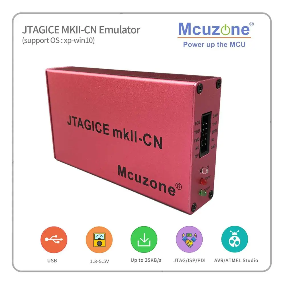 ATXMEGA PDI JTAG DEBUGWIRE эмулятор бесплатно xmega32d4 мин плата (1 шт в заказе) JTAGICE MKII CN|emulator| |