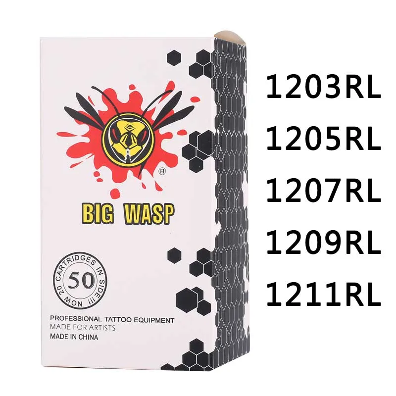 20 штук 1005RL картриджи Иглы для татуировки 5RL Круглый лайнер 5 больших осиных игл RL5 поставка BWN-C1005RL