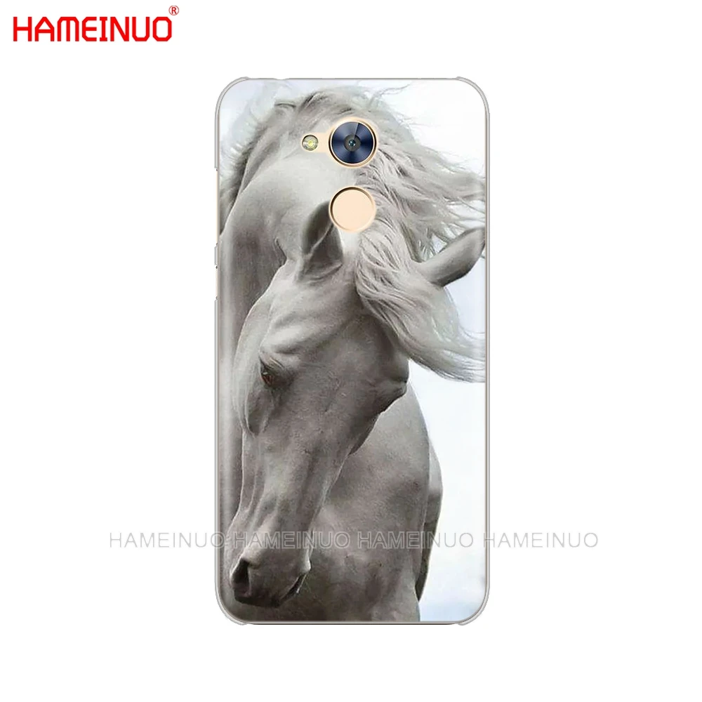 HAMEINUO с принтом животного, лошади крышка чехол для телефона для huawei Honor 10 V10 4A 5A 6A 7A 6C 6X7X8 9 LITE - Цвет: 62134