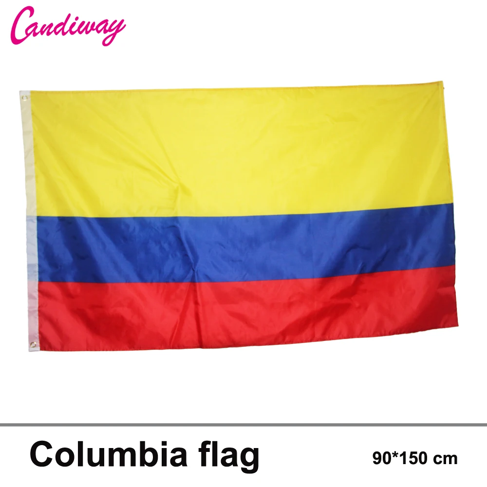 

Colombia Colombian flag 3*5FT/90*150cm Hanging banner Office/Activity/parade/Festival/Home Decoration 2016 New fashion