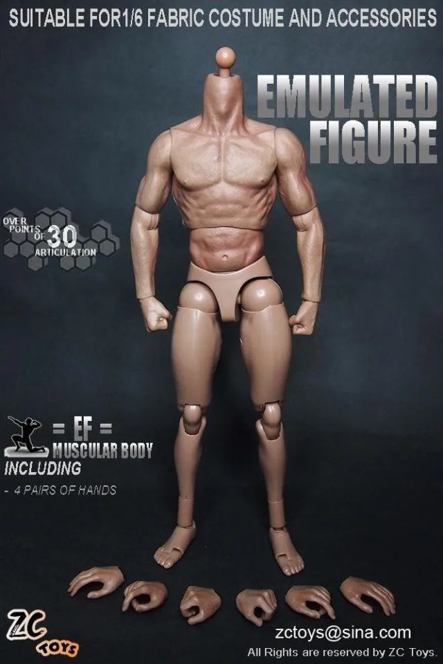 Body 1/6 масштабная мужская фигура, военная мышечная фигура, похожая на TTM19 Росомаха, тело 12 дюймов, воины, фигурка, армейские игрушки - Цвет: Body