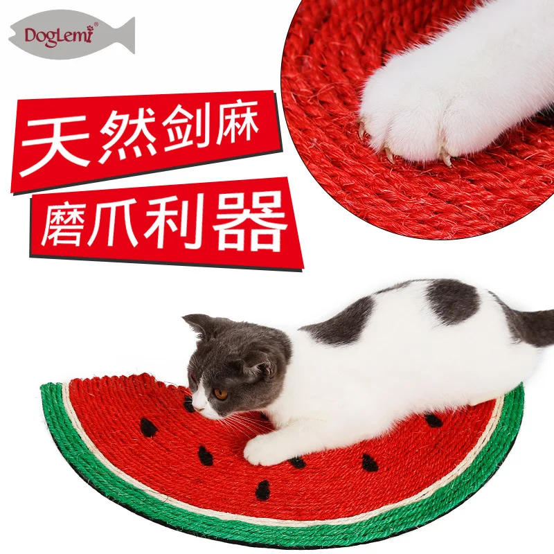 Кошечка ловушка Натуральный сизаль сопротивление кошки ковёр арбуз животные