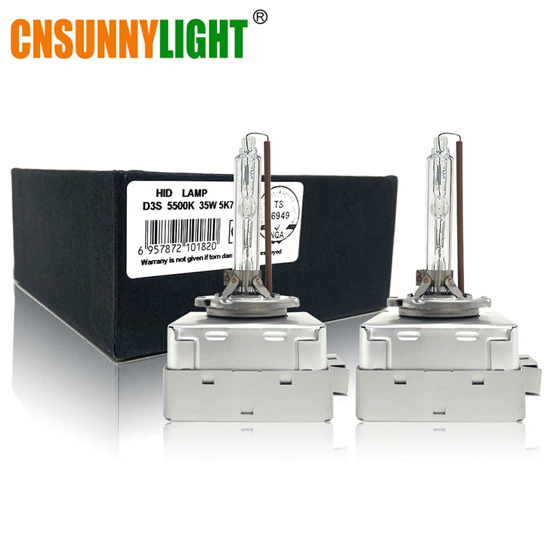 CNSUNNYLIGHT высококачественные автомобильные фары HID ксеноновые лампы D1S D2S D3S D4S D5S D8S 35 Вт 5500 к белый 4200LM сменные огни 2 шт
