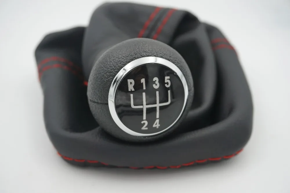 5 скоростей ручка переключения передач с чехлом GAITOR BOOT black Base Surround красной линией