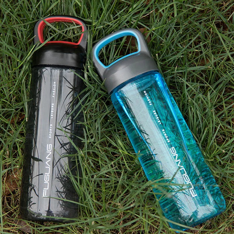 700ml 4 Candy Color Transparent handgrip food grade plastic sports hiking portable tea infuser water bottle | Дом и сад
