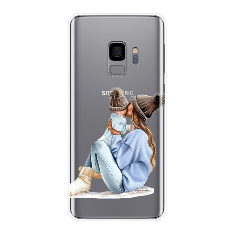No.5 Детская, женская, мама, задняя крышка для samsung Galaxy Note 4, 5, 8, 9, мягкий чехол для телефона, силиконовый чехол для samsung Galaxy S8, S9 Plus, S5, S6, S7 Edge - Цвет: No.5
