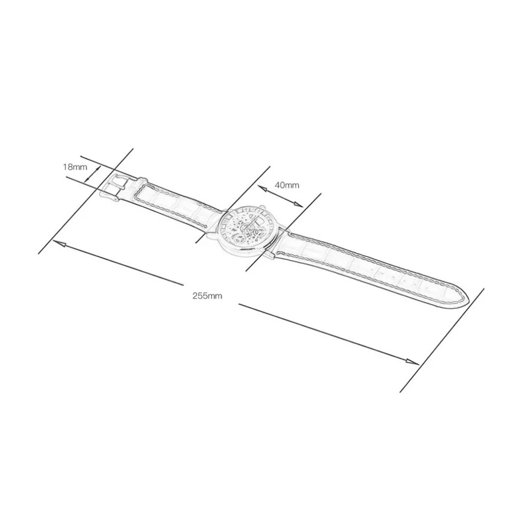 Простые мужские часы с скелетом открытые деловые кварцевые Военные Спортивные