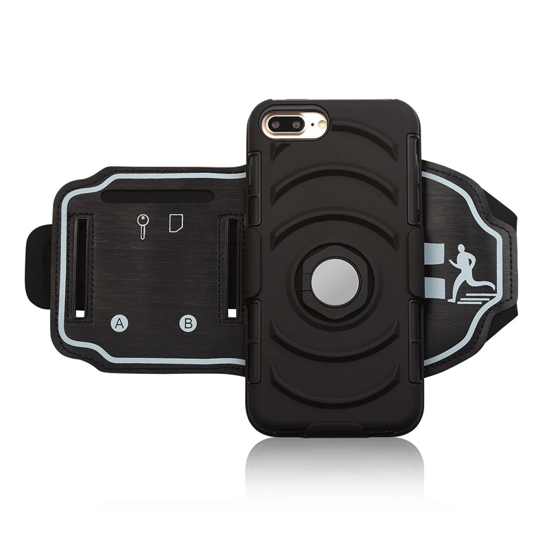 Спортивный Чехол для iphone 7 Plus 8 подставка телефона магнитный присоска кольцо на