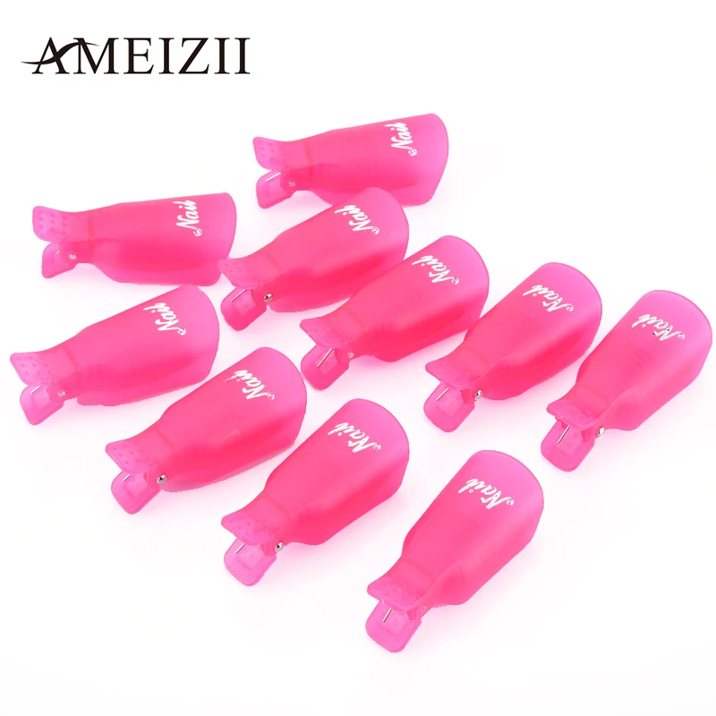 AMEIZII 5 шт ногтей гель для ногтей Soak Off для удаления шапки зажим УФ-гель для снятия лака Обёрточная бумага Инструмент Польский Маникюр проливной дождь шапки