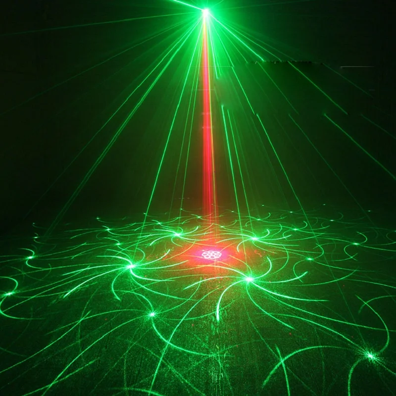 Этапа лазерный 3 объектива RGB 72 в одном мини лазерного светодиодное освещение