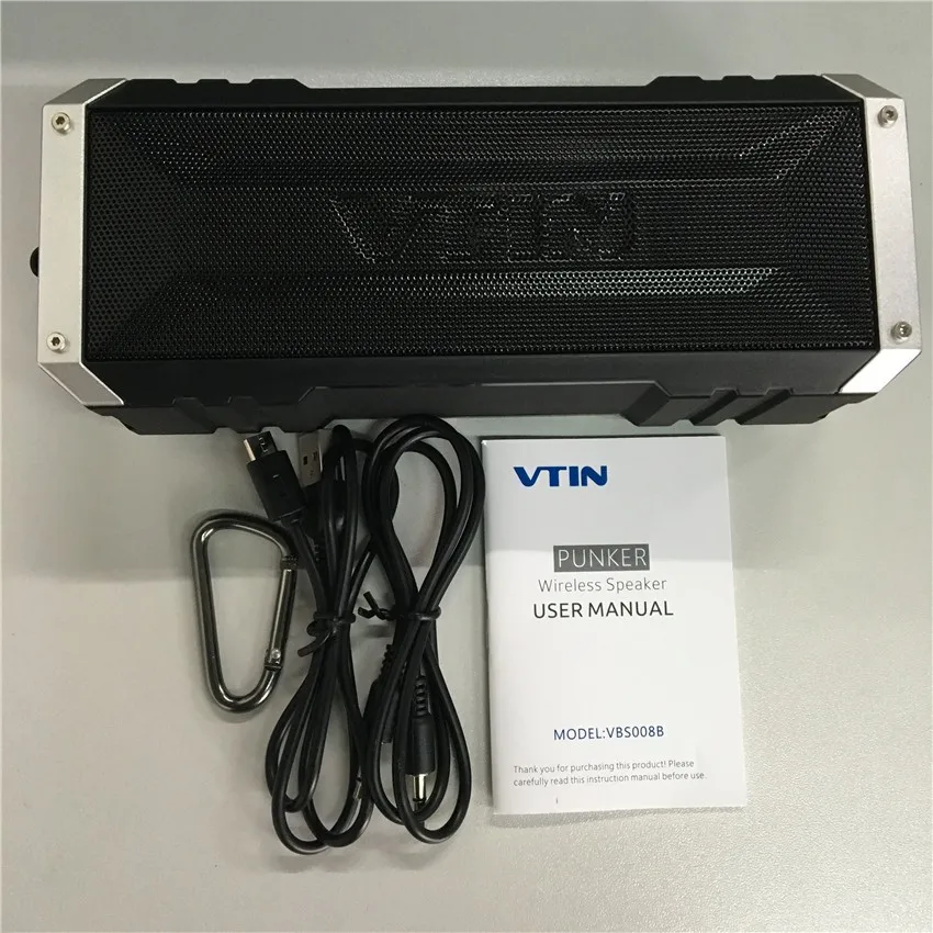 Портативный беспроводной bluetooth-динамик VTIN 20 Вт с двумя десятками водителей, водостойкий бас-динамик с микрофоном и 4400 мАч для Ipad и телефона