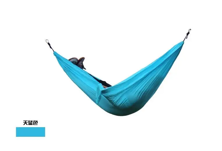 hammock color 2 человек Портативный парашюта гамак Открытый выживания кемпинг гамаки сад отдыха и путешествий двойной Подвесные качели 270 см x 140 см - Цвет: hammock color