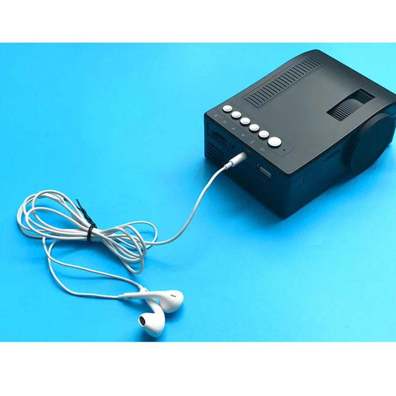 Новый проектор HD 1080P портативный мини-проектор с поддержкой tf-карты прочный для