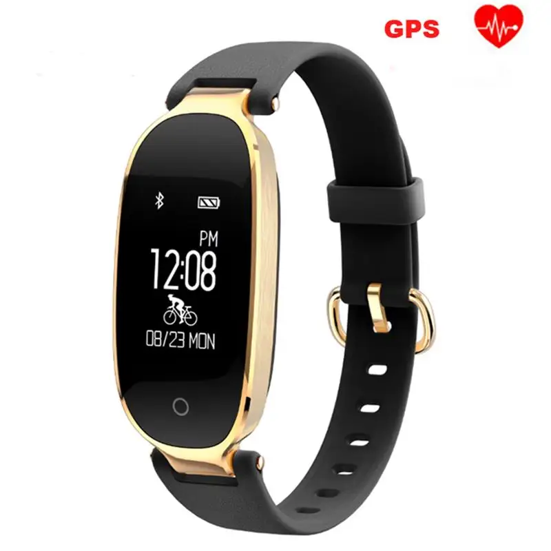 Роскошные женские умные часы T9 с GPS браслет пульсометром спортивные фитнес Bluetooth