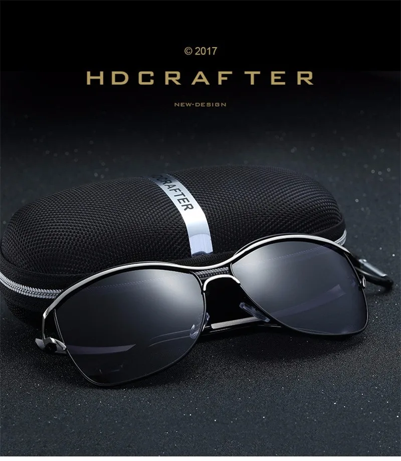 HDCRAFTER поляризованные солнцезащитные очки кошачий глаз, женские модные стильные брендовые дизайнерские солнцезащитные очки для вождения, женские очки Oculos De Sol