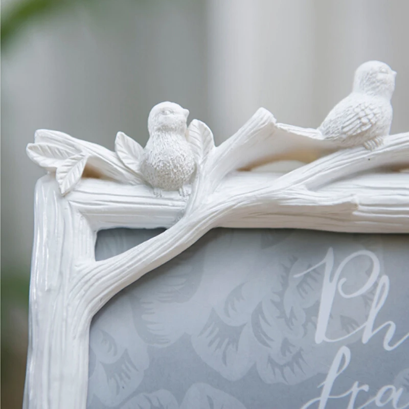 Retro Decoration Crafts Photo Frame Creative Resin Bird And Tree Picture Vintage Wedding Home Decor Ornaments | Дом и сад