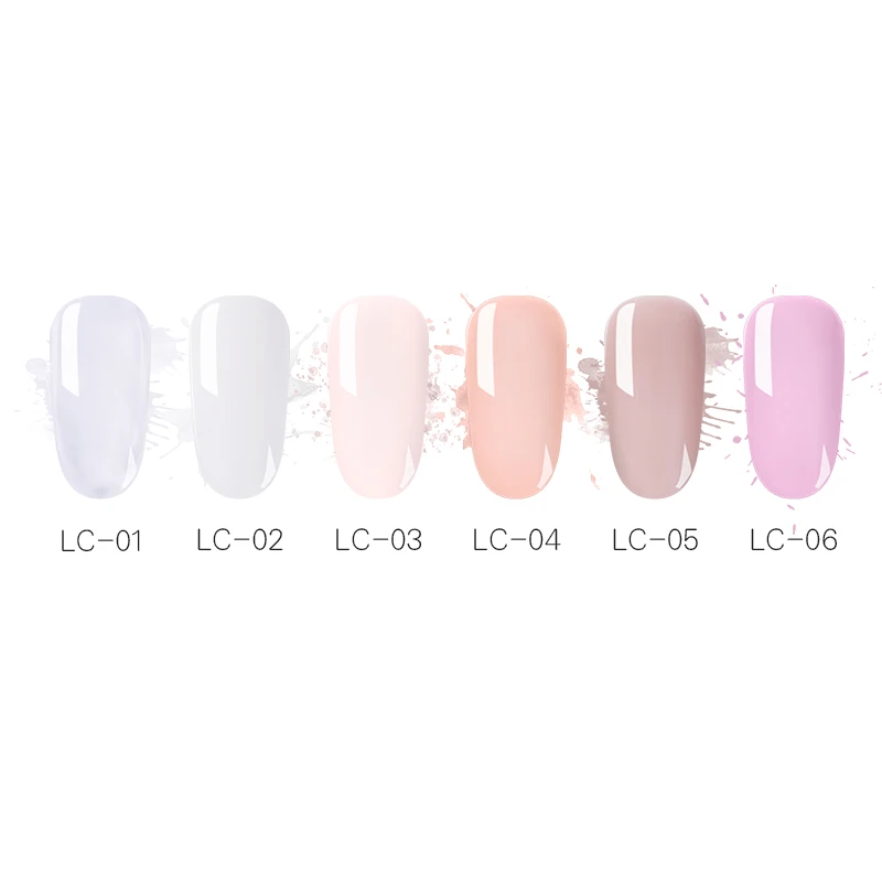 LILYCUTE, 5 мл, быстрое удлинение, гель, белый, прозрачный, акриловый, поли, УФ-гель, для маникюра, не впитывается, кристально-желе, для ногтей, строительные гелевые наконечники