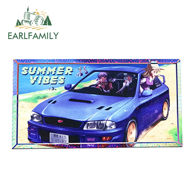 EARLFAMILY 13 см x 6 9 ограниченная серия летняя наклейка с изображением вибрации