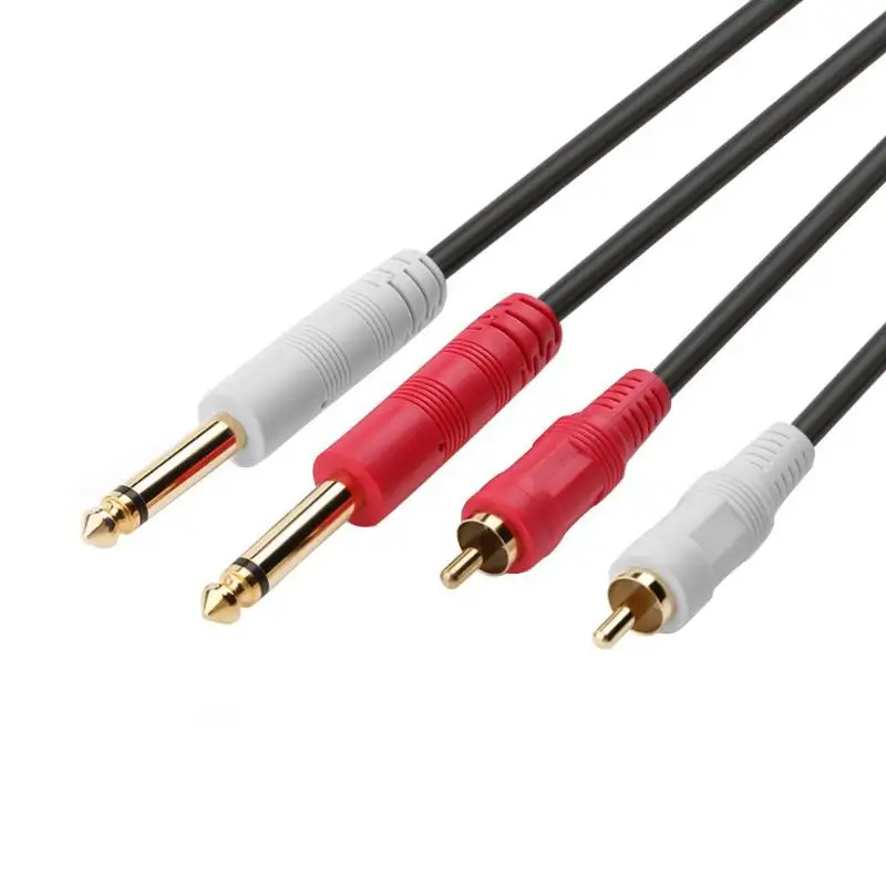 Двойной RCA 2x6 35 мм 1/4 ''подойдет как для повседневной носки так TS разъем Audiophile
