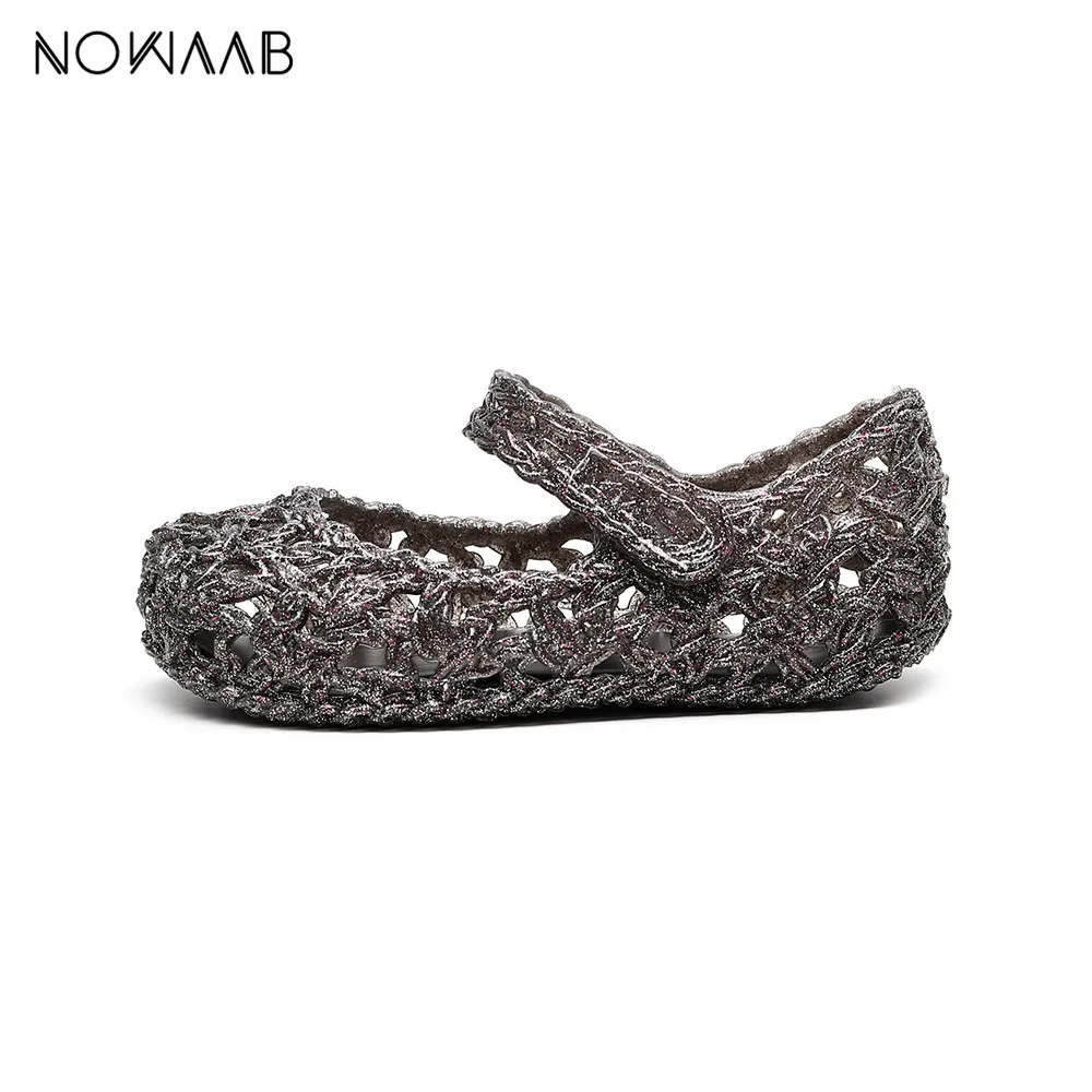 Mini Melissa Campana/Новинка года; пластиковые сандалии для девочек; сандалии принцессы для девочек; нескользящая детская пляжная обувь для маленьких девочек