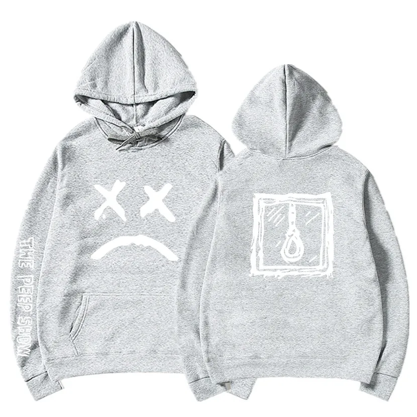 Light gray 16 Lil Peep/толстовки с капюшоном Love lil. peep, мужские толстовки, пуловер с капюшоном, свитшоты для мужчин/женщин, sudaderas cry, детские толстовки с капюшоном, hoddie S-XXXL - Цвет: Light gray 16