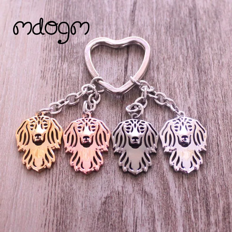 Милая Собака Такса животное золотистое серебристое покрытие металлическая ий