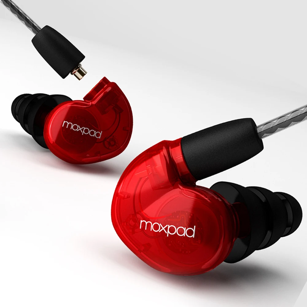 Moxpad X6 бас гарнитура Hi-Fi Шум шумоподавления в наушники микрофон телефоны PK SE215 |