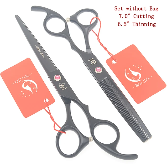 HA0460 no Bag 70 Meisha 7," Профессиональные Парикмахерские ножницы для стрижки 6,5" филировочные ножницы стали 440C Парикмахерская Tesoura поставщиков HA0461 - Цвет: HA0460 no Bag 70