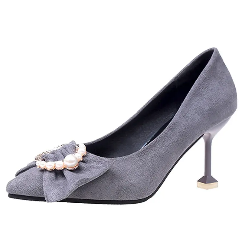 Новинка 2018 года весенне-осенние туфли-лодочки со стразами вечерние на высоком