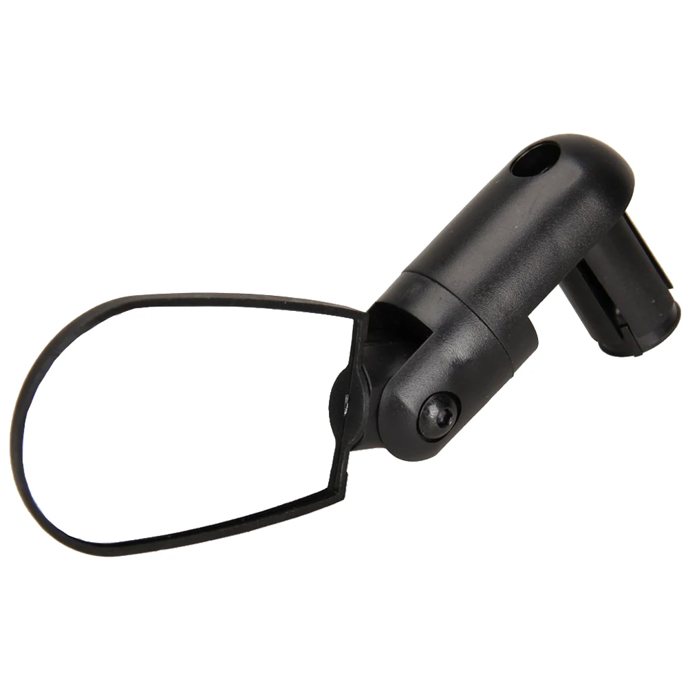 Ajustable extreme de la barra trasera del espejo cristal para bicicleta manillar negro | Лампы и освещение