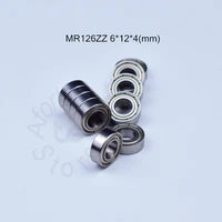 mr126zz 6124mm 10pieces bearing abec 5 metal sealed miniature bearing free shipping mr126 mr126zz chrome steel bearings