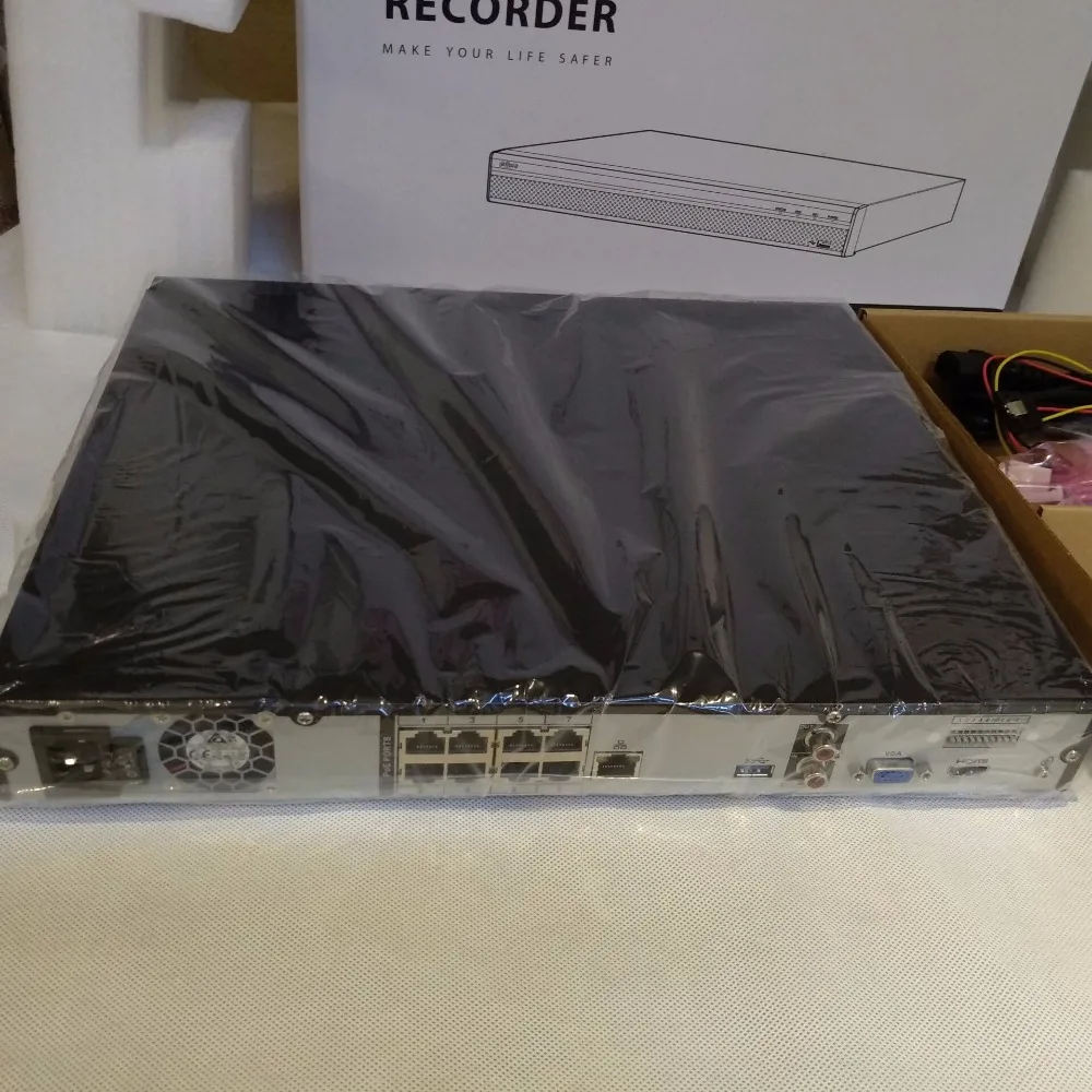 Видеорегистратор Dahua NVR 4K H.265 устройство для записи видео с питанием по POE