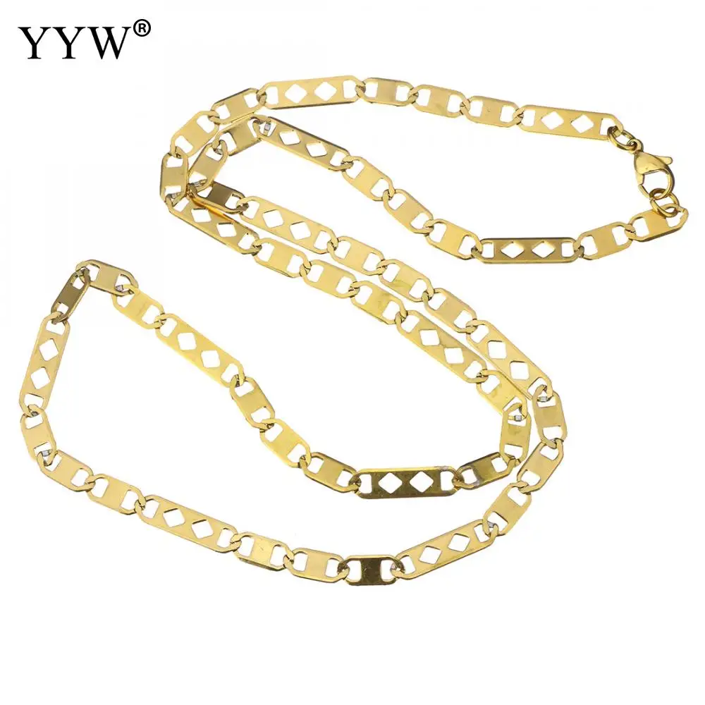 Элегантное ожерелье из нержавеющей стали 316L Mariner Chain& Bracelet для мужчин и женщин наборы из нержавеющей стали модные ювелирные изделия подарок