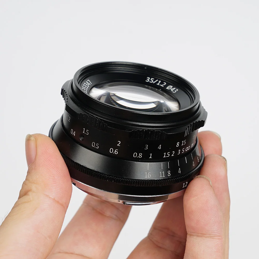 7artisans 35 мм F1.2 ручная линза с фиксированным объективом большой диафрагмой прайм
