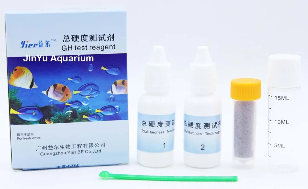 Набор для проверки воды NO2 нитрит NO3 нитрат GH NH4 PH O2 водяное растение для аквариума аквариум тестовая жидкость - Цвет: GH