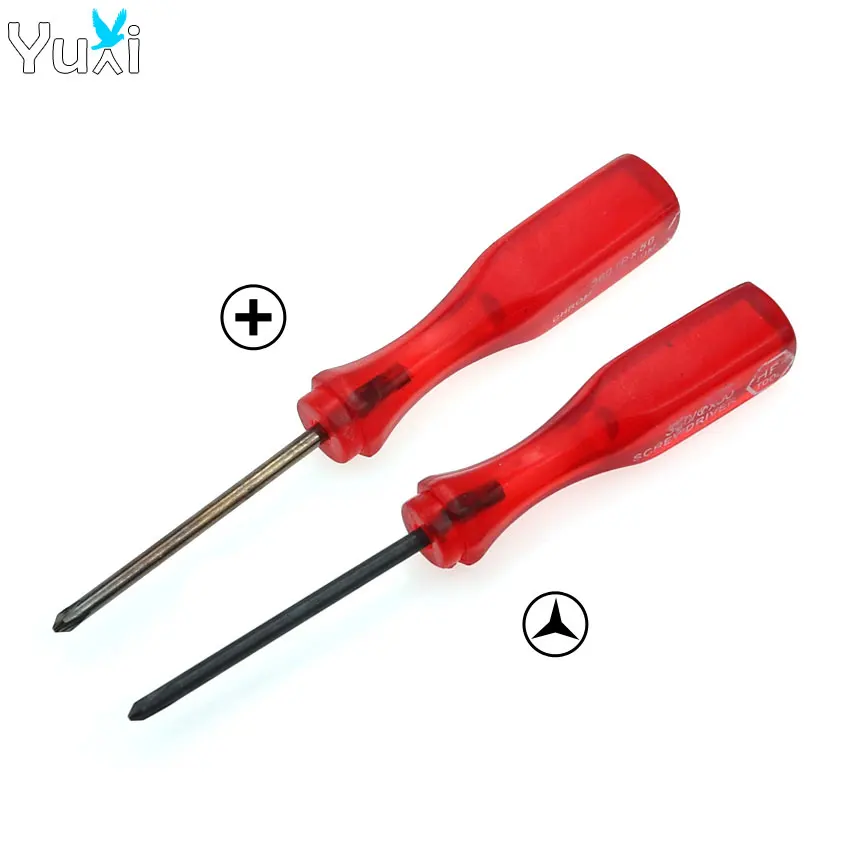 YuXi 2 шт. Triwing Tri Wing + Cross отвертка для Wii GBA SP DS Lite NDSL ремонтный инструмент|Запасные