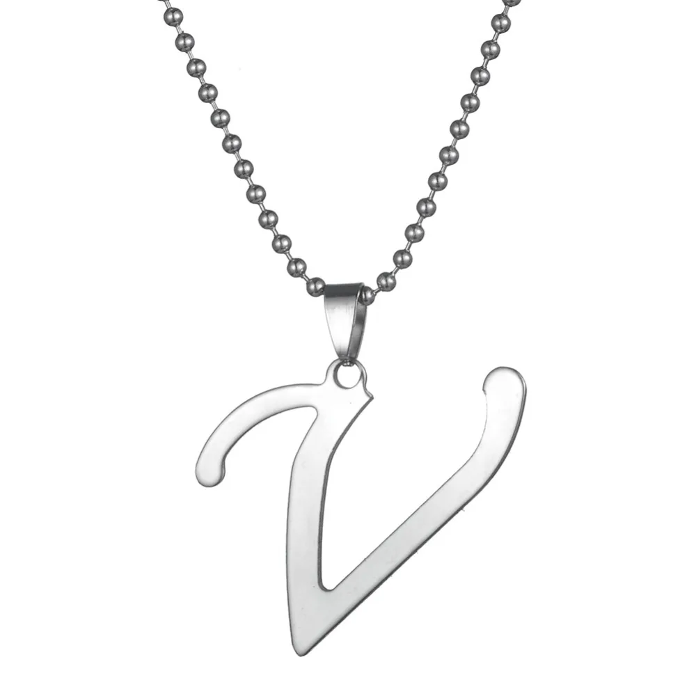 Ожерелье Skyrim из нержавеющей стали с надписью V|jewelry necklace|pendant with chainpendants letters |