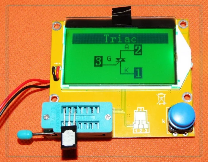 Графический Многофункциональный тестер конденсатора индуктивность резистор SCR