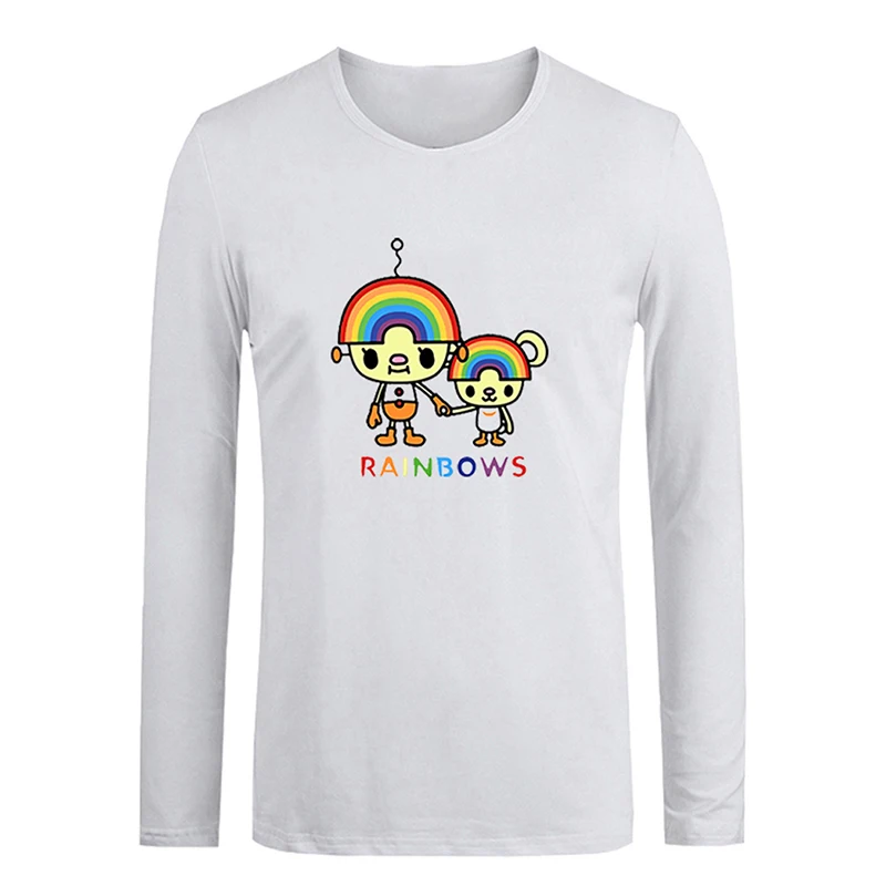 Милая забавная футболка для всей семьи с изображением радуги инопланетянина