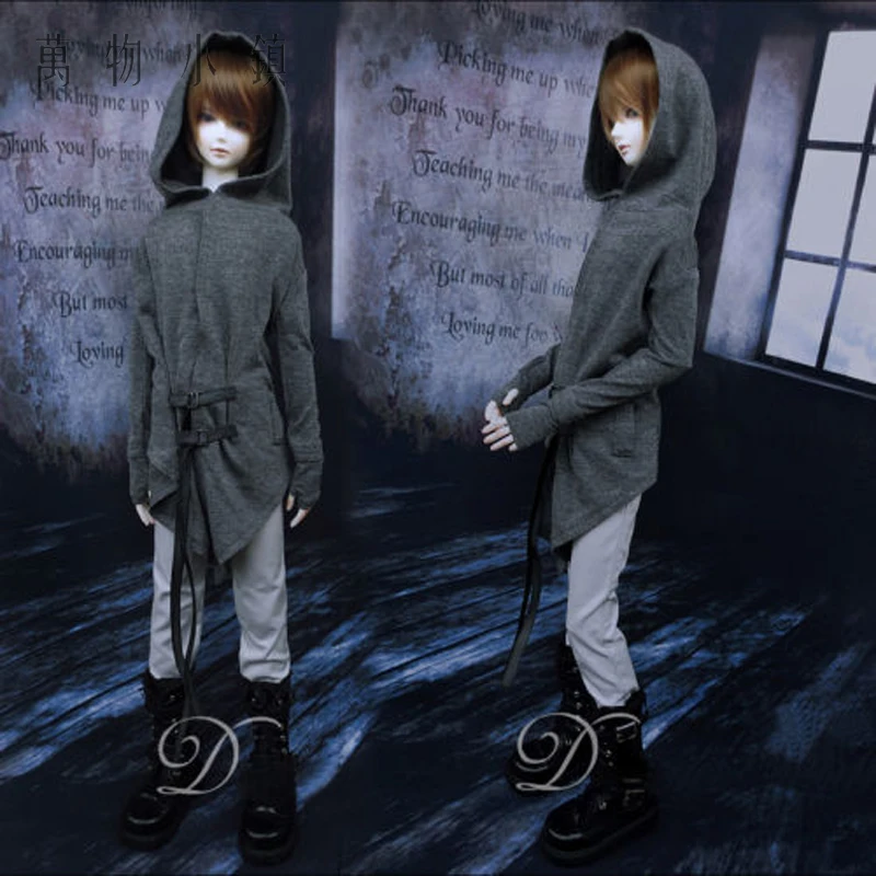 Новая кукла BJD серая толстовка с длинным рукавом для куклы 1/3 1/4 MSD|doll clothes|for bjdclothes