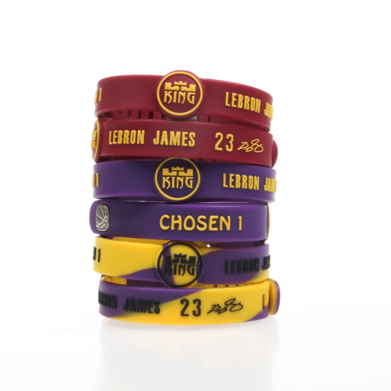 Rubber MensBracelets LA James Basketball I Promise Sports Silicone Wristband Adjustable Bracelet | Украшения и аксессуары
