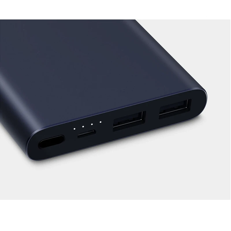 Быстрая зарядка 10000 мАч Xiaomi Mi Power Bank 2i внешний аккумулятор Двойной USB выход 18 Вт