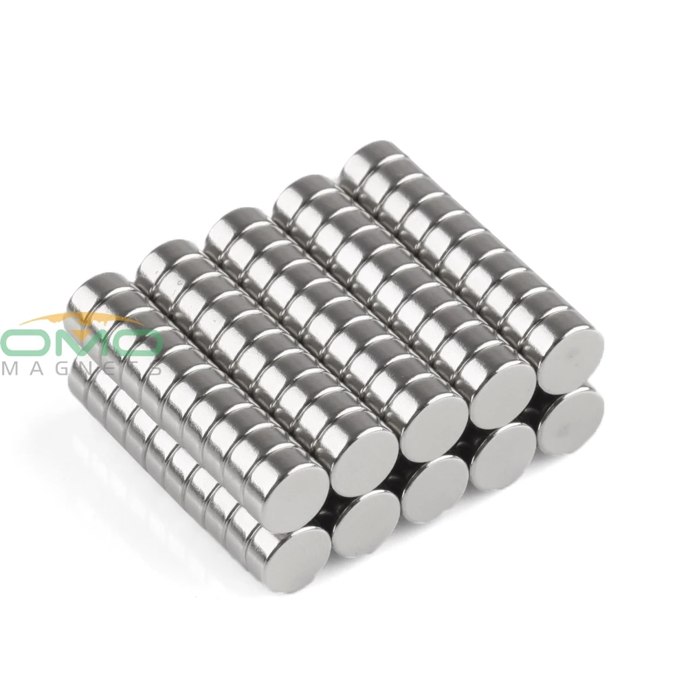 OMO Magnetics 100 шт. N35 диаметр 7 мм x 3 толстый диск редкоземельные неодимовые магниты