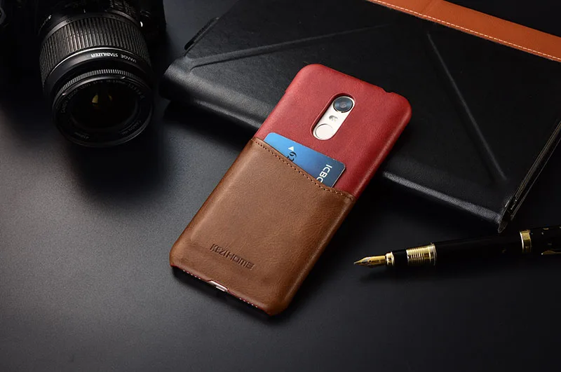 Чехол для Xiaomi Redmi 5 Plus KEZiHOME, два цвета, натуральная кожа, жесткая задняя крышка для Xiaomi Redmi5 Plus, с карманом для карт