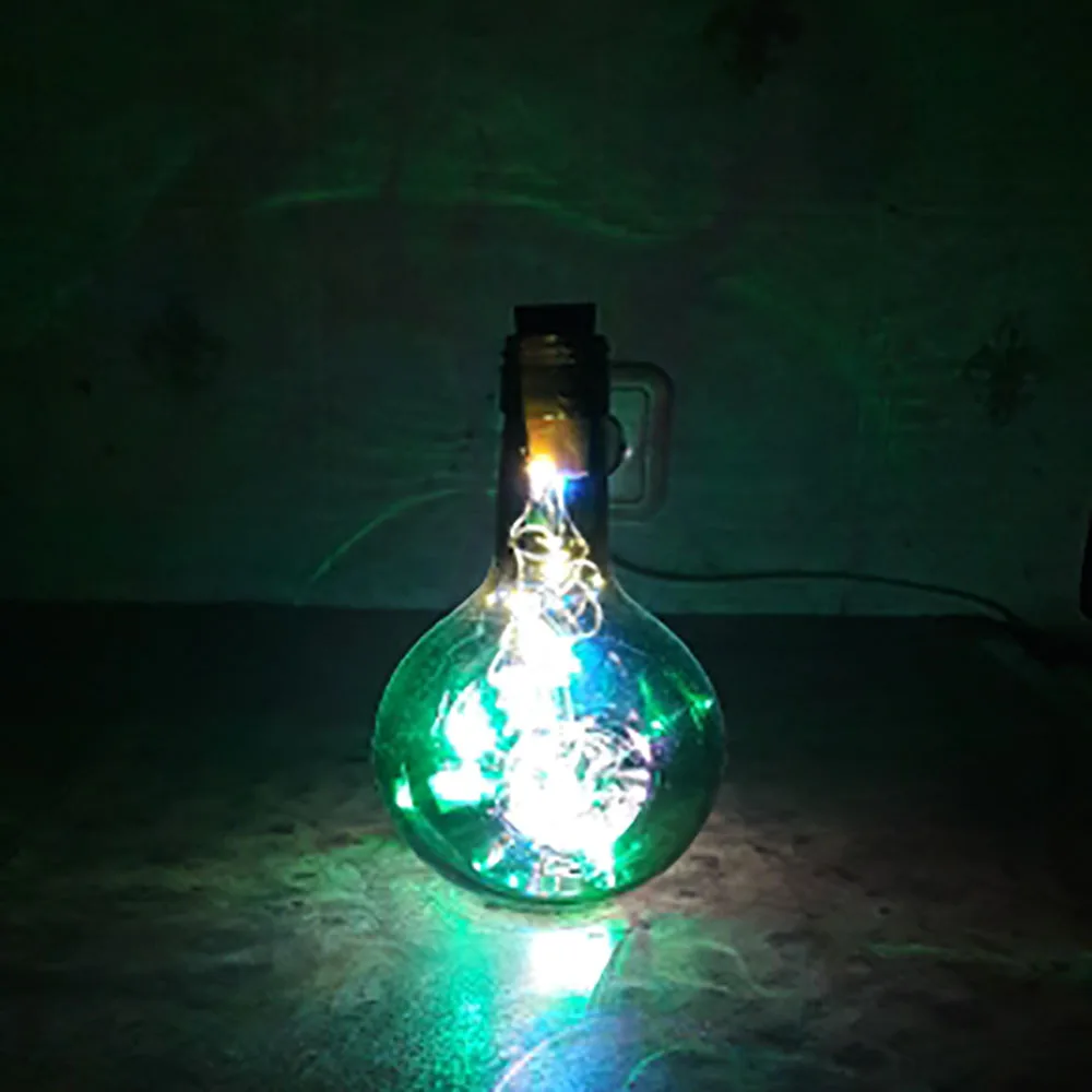 Светильник-гирлянда из медной проволоки с пробкой для бутылки 2 м 20LED гирлянда Рождественский Сказочный светильник s для украшения стеклянных бутылок