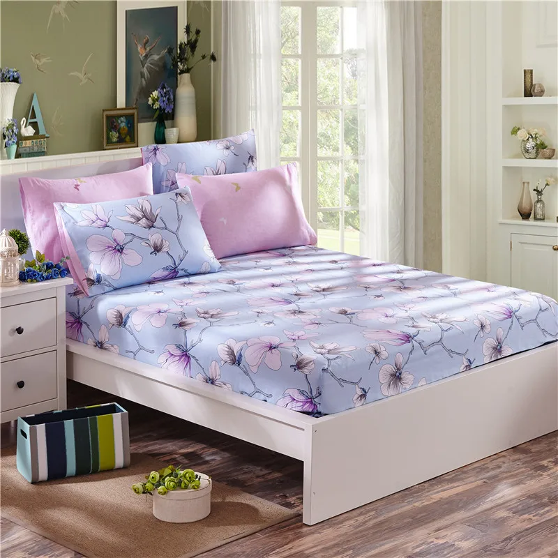 100% хлопок простыня натяжная покрывало Twin queen king size комплект русский размер 200/180x160